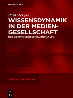 cover image of Wissensdynamik in der Mediengesellschaft